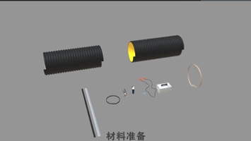 Electro-fusion Blet connection for Metal reinforc spirally corrugated PE pipe